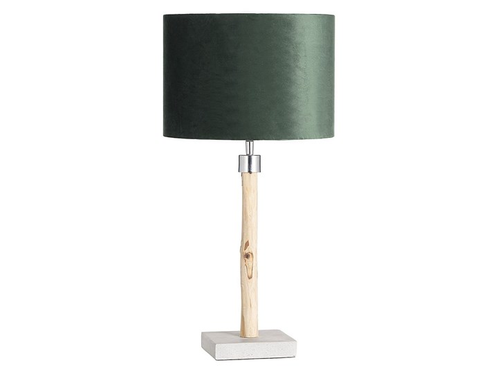 Lampa stołowa Dutch Green, 60 cm Drewno Lampa z kloszem Styl Nowoczesny Kolor Zielony
