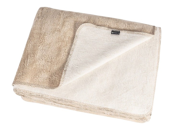 Koc Cotton Cloud 150x200cm Ecru&Light Beige, 150 x 200 cm Akryl Wzór Jednolity 150x200 cm Bawełna Kategoria Koce i pledy