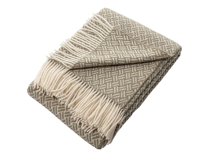 Pled Zelandia 140x200cm tea green cross, 140 x 200 cm 140x200 cm Wełna 130x180 cm Koc Pomieszczenie Sypialnia