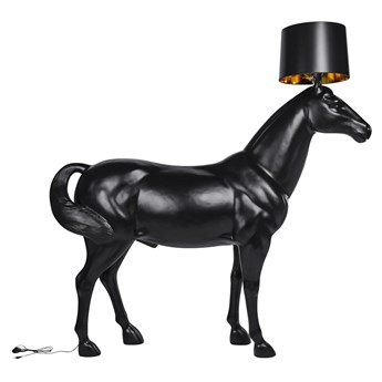 Lampa podłogowa KOŃ HORSE 1 UP czarna - włókno szklane