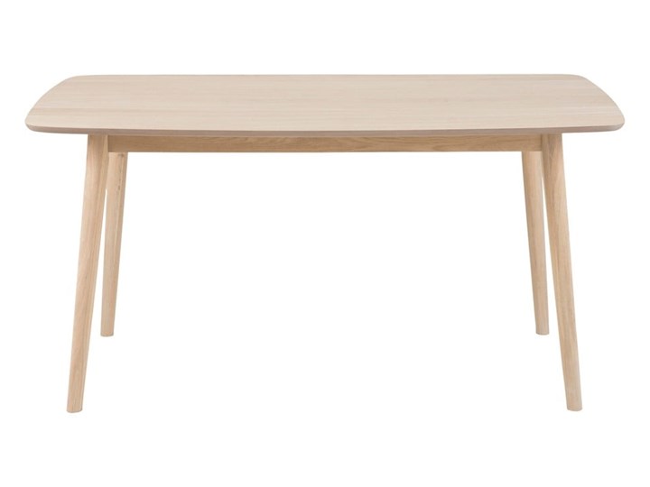 Stół z konstrukcją z drewna dębowego Actona Nagano, 150x80 cm Długość 150 cm  Drewno Kolor Beżowy Styl Minimalistyczny