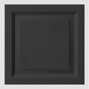 60x60x3 cm VT - PB33b (B15 czarny) Rama - panel dekor 3D beton architektoniczny