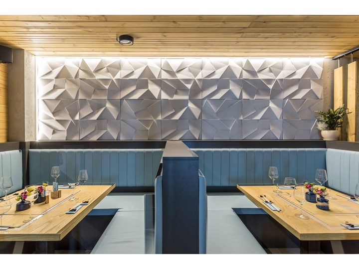 60x60x3,8 cm VT - PB06 (B8 antracyt) ORIGAMI - panel dekor 3D beton architektoniczny Kategoria Panele 3D