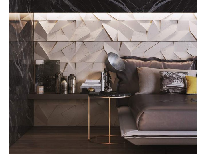 60x60x3,8 cm VT - PB06 (B8 antracyt) ORIGAMI - panel dekor 3D beton architektoniczny Kategoria Panele 3D