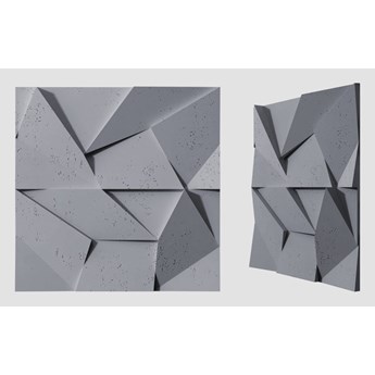 60x60x3,8 cm VT - PB06 (B8 antracyt) ORIGAMI - panel dekor 3D beton architektoniczny