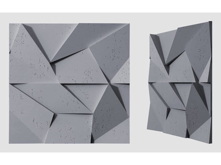 60x60x3,8 cm VT - PB06 (B8 antracyt) ORIGAMI - panel dekor 3D beton architektoniczny