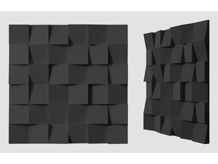 60x60x3 cm VT - PB15 (B15 czarny) COCO - panel dekor 3D beton architektoniczny Kategoria Panele 3D