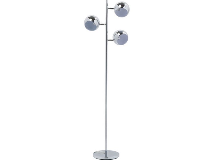 Lampa podłogowa Calotta 40x151 cm srebrna Metal Kategoria Figury i rzeźby