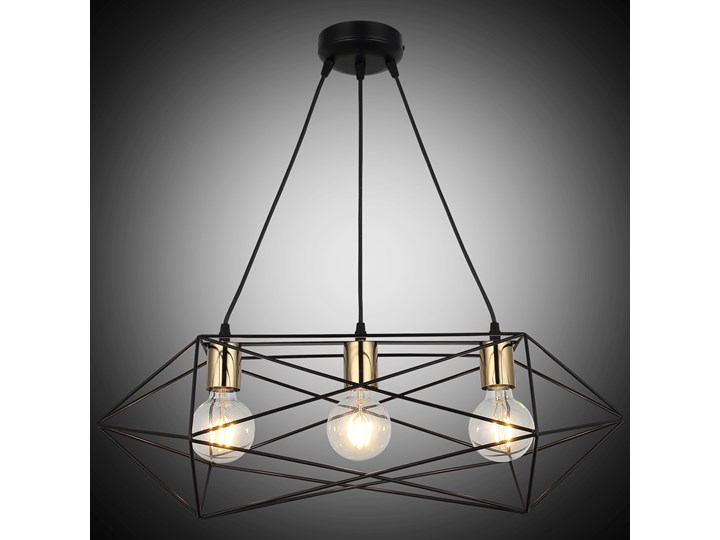 Lampa wisząca vintage 1496-74-13 ESTE SALON SYPIALNIA JADALNIA LUCEA STL Metal Lampa druciana Kategoria Lampy wiszące Ilość źródeł światła 3 źródła