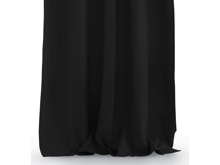 Czarna zasłona zaciemniająca AmeliaHome Eyelets Black, 140x245 cm