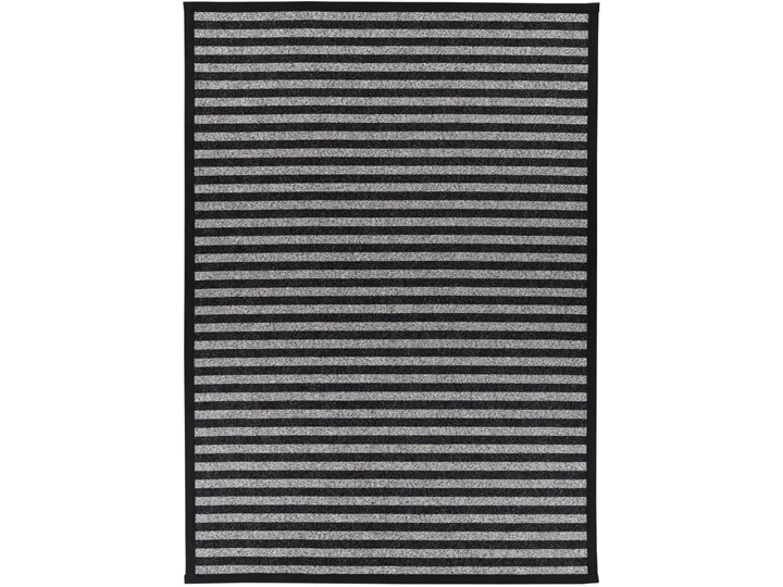Czarno-biały dywan dwustronny Narma Viki, 70x140 cm Kolor Czarny Prostokątny Poliester Dywany Bawełna Wzór Paski