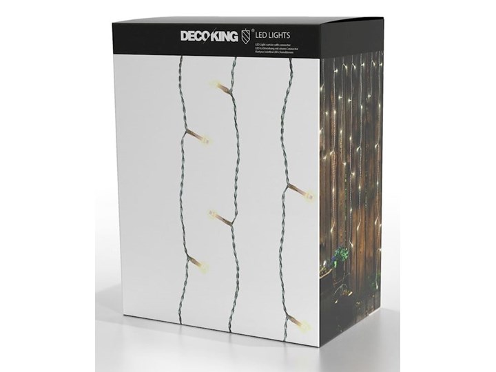 Przezroczysta girlanda świetlna LED DecoKing Christmas, 200 lampek, dł. 1 m Girlandy Kategoria