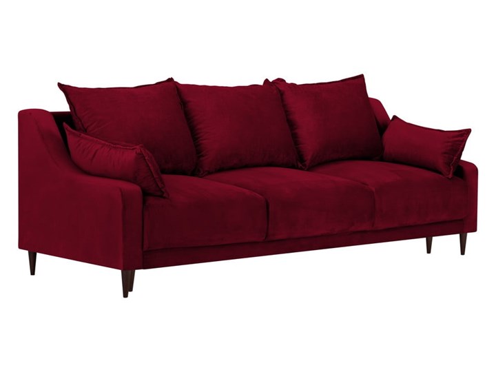 Czerwona rozkładana sofa ze schowkiem Mazzini Sofas Freesia, 215 cm Głębokość 135 cm Kategoria Sofy i kanapy