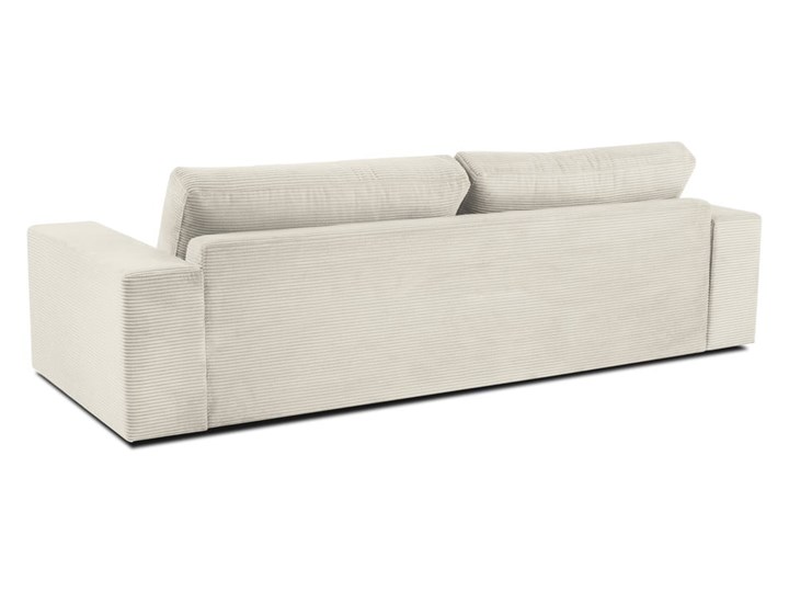 Beżowa sztruksowa sofa rozkładana Milo Casa Donatella Typ Gładkie