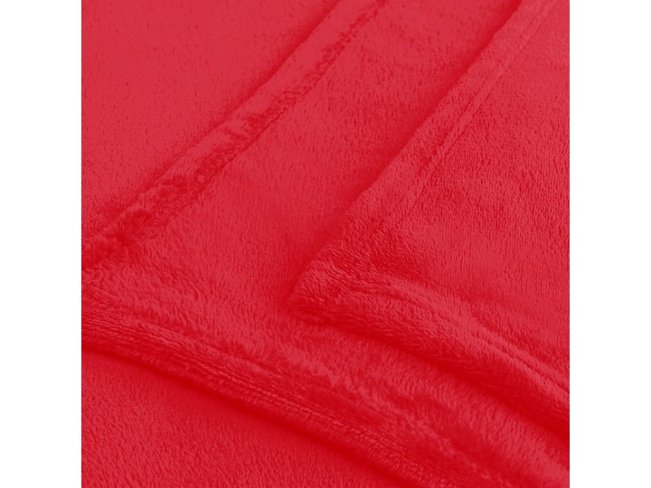 Czerwony koc z mikrowłókna Decoking Mic, 200x220 cm Mikrofibra Kategoria Koce i pledy Poliester Pomieszczenie Salon