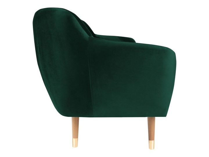 Ciemnozielona aksamitna sofa Mazzini Sofas Benito, 188 cm Pomieszczenie Salon