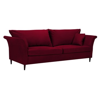 Czerwona rozkładana sofa ze schowkiem Mazzini Sofas Pivoine