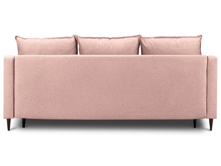 Różowa rozkładana sofa ze schowkiem Mazzini Sofas Ancolie, 215 cm Boki Z bokami