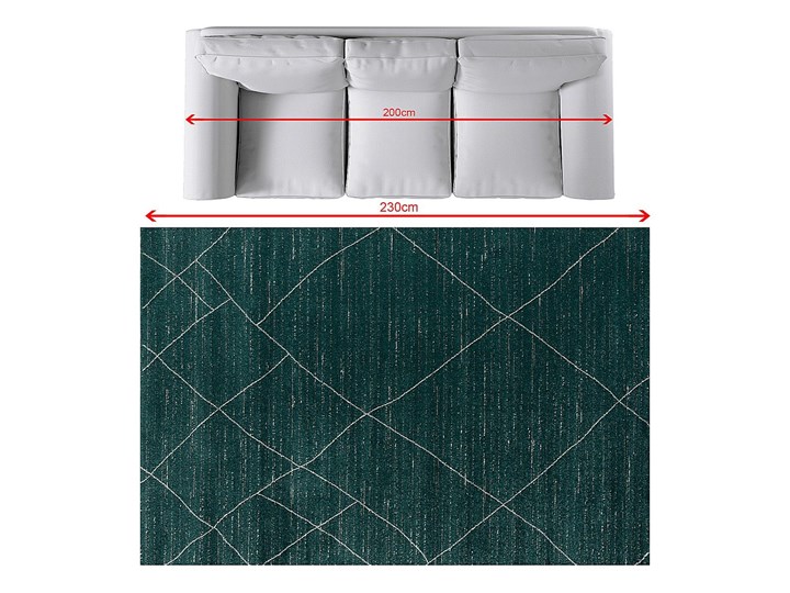 Dywan Sevilla forest green/aspen silver 160x230cm, 160 x 230 cm 160x230 cm Dywany Syntetyk Kolor Szary