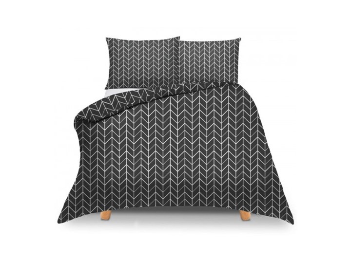 Pościel bawełniana Geometric Black 140x200 140x200 cm Komplet pościeli Kategoria Komplety pościeli