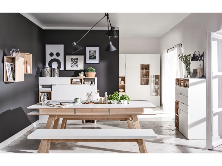Stół 200x100 Płyta MDF Drewno Wysokość 76 cm Szerokość 100 cm Długość 200 cm Styl Skandynawski