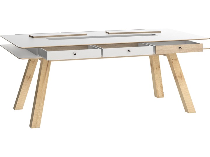 Stół 200x100 Wysokość 76 cm Szerokość 100 cm Drewno Długość 200 cm Płyta MDF Styl Skandynawski
