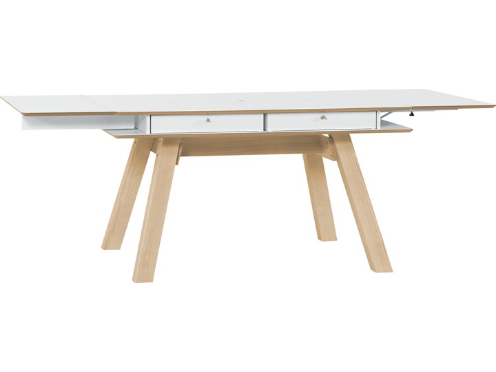 Stół rozkładany Wysokość 76 cm Drewno Płyta MDF Styl Skandynawski Długość 139 cm Kształt blatu Prostokątny