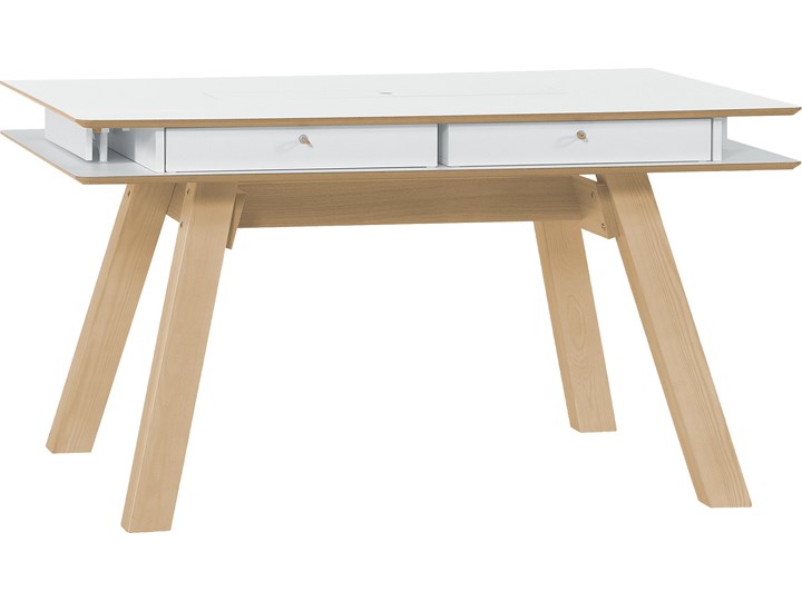 Stół rozkładany Wysokość 76 cm Drewno Kształt blatu Prostokątny Płyta MDF Długość 139 cm Styl Skandynawski