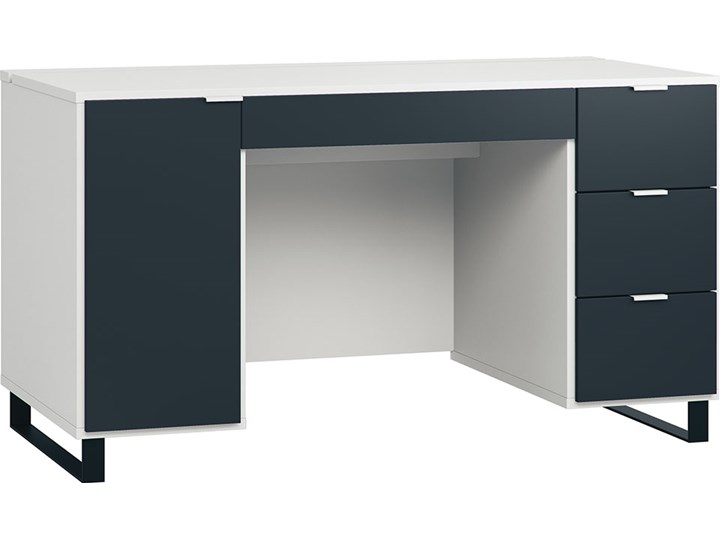 Biurko 140 Głębokość 65 cm Szerokość 140 cm Biurko tradycyjne Styl Nowoczesny Drewno Metal Kategoria Biurka