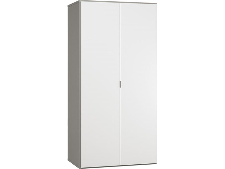 Szafa 2-drzwiowa Drewno Metal Płyta MDF Lustro