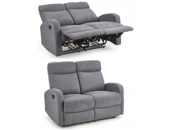 Sofa Rozkładana OSLO 2S Wypoczynkowa Popiel HALMAR Szerokość 128 cm Głębokość 95 cm Kategoria Sofy i kanapy
