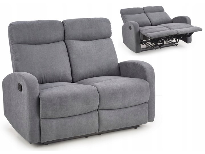 Sofa Rozkładana OSLO 2S Wypoczynkowa Popiel HALMAR Szerokość 128 cm Głębokość 95 cm Pomieszczenie Salon