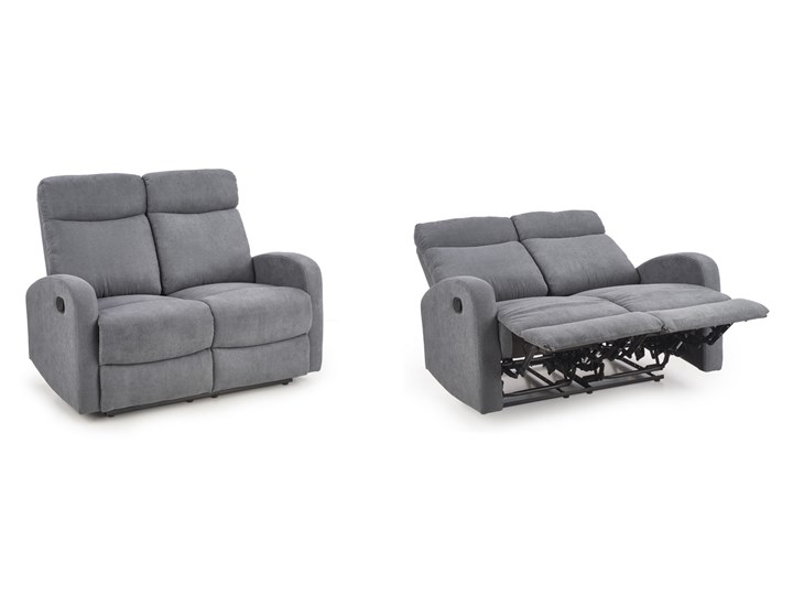 Sofa Rozkładana OSLO 2S Wypoczynkowa Popiel HALMAR Szerokość 128 cm Głębokość 95 cm Styl Klasyczny