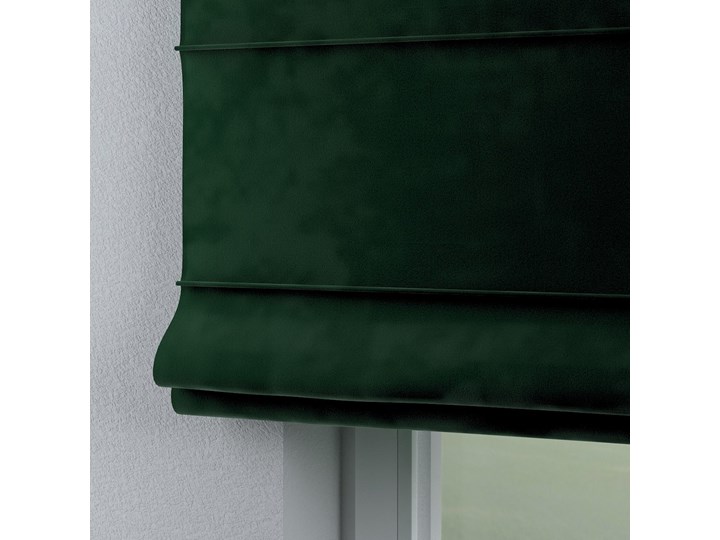 Roleta rzymska Capri, butelkowa zieleń, szer.80 × dł.170 cm, Velvet Pomieszczenie Biuro i pracownia