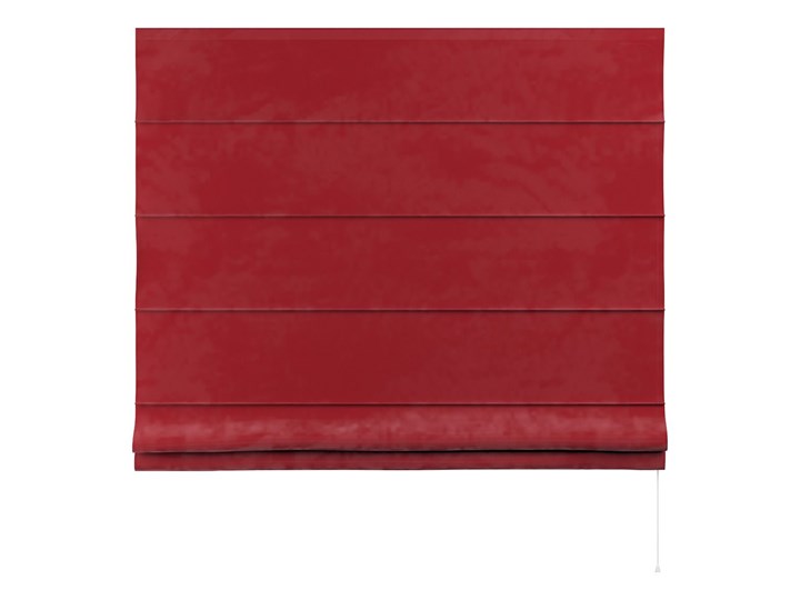 Roleta rzymska Capri, intensywna czerwień, szer.80 × dł.170 cm, Velvet Wzór Gładkie Pomieszczenie Pokój nastolatka