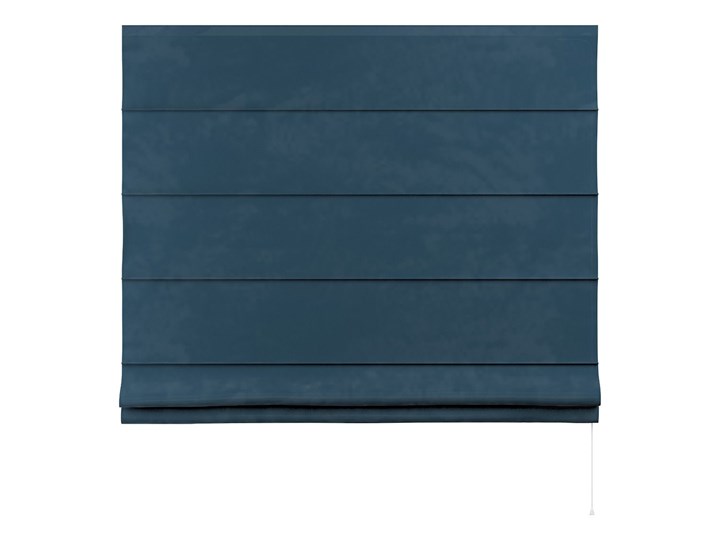 Roleta rzymska Capri, pruski błękit, szer.80 × dł.170 cm, Velvet Kolor Kategoria Rolety