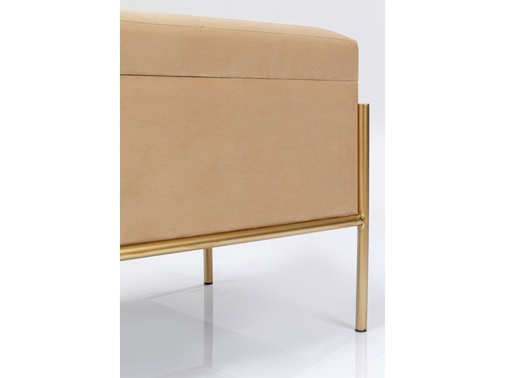 Ławka ze schowkiem Buttons Storage 80x43 cm beżowa Kategoria Ławki do salonu