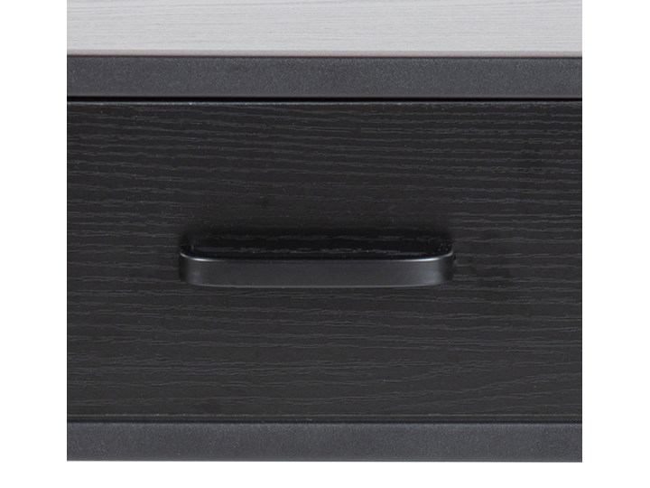 Szafka nocna Favors 42x63 cm czarna Metal Płyta MDF Tworzywo sztuczne Drewno Typ Nocne Kolor Czarny