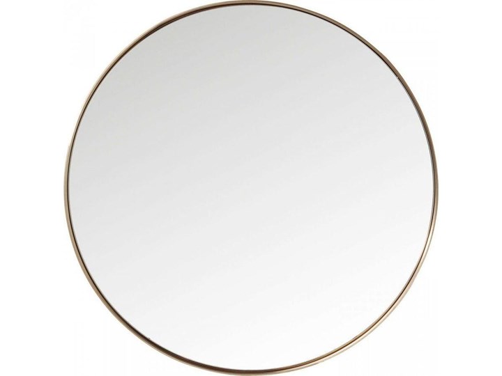 Lustro wiszące Curve Round ∅100 cm miedziane Ścienne Lustro z ramą Okrągłe Kategoria Lustra