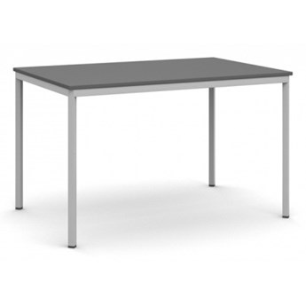 Stół do jadalni, blat grafitowy 1200 x 800 mm, podstawa jasnoszara