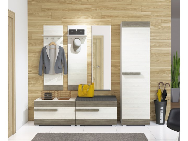 Garderoba BLINCO 2 sosna śnieżna / new grey