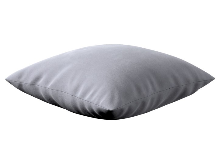 Poszewka Milly, srebrzysty szary, 60 × 60 cm, Posh Velvet Poliester Poszewka dekoracyjna 50x50 cm 60x60 cm Kwadratowe Pomieszczenie Pokój nastolatka
