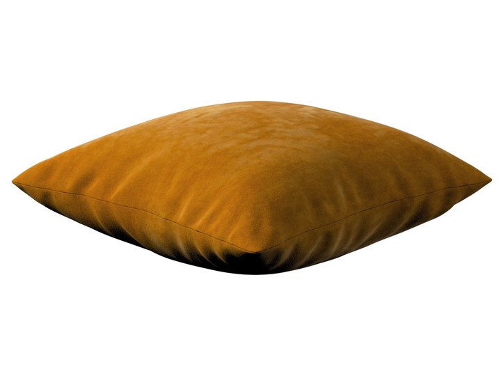 Poszewka Milly, miodowy, 60 × 60 cm, Posh Velvet Pomieszczenie Pokój nastolatka 60x60 cm 50x50 cm Kwadratowe Poliester Poszewka dekoracyjna Kategoria Poduszki i poszewki dekoracyjne