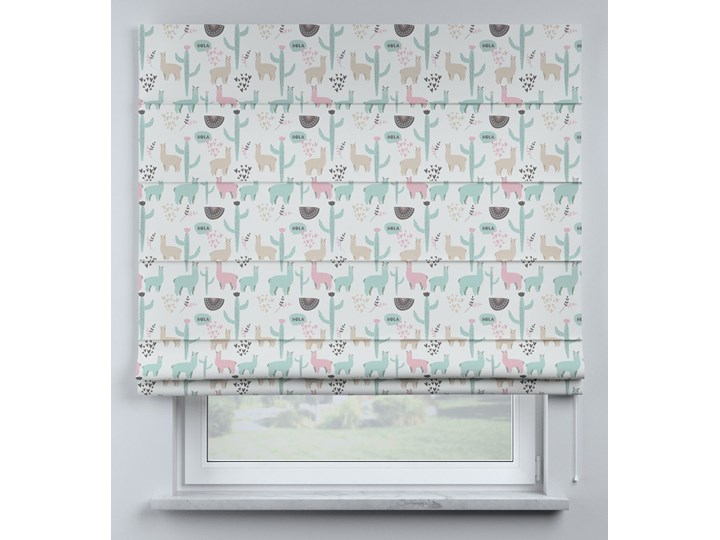 Roleta rzymska Billie, pastelowy, szer.160 × dł.170 cm, Magic Collection Wzór Dla dzieci