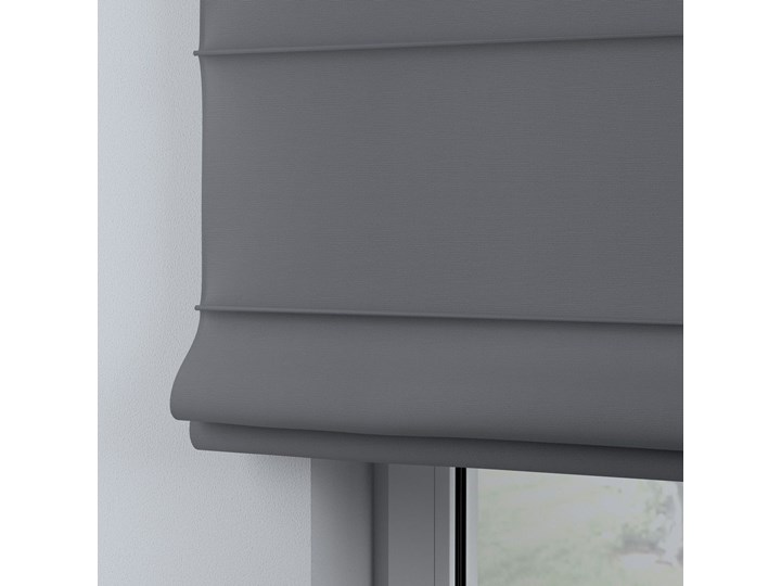 Roleta rzymska Billie, Slade Grey (szary), szer.160 × dł.170 cm, Cotton Story Wzór Dla dzieci