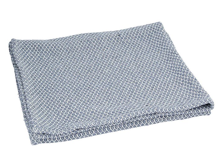 Narzuta bawełniana niebieska, 100x80x0,5cm Akryl Pled Poliester Bawełna Pomieszczenie Pokój przedszkolaka Kategoria Koce i pledy