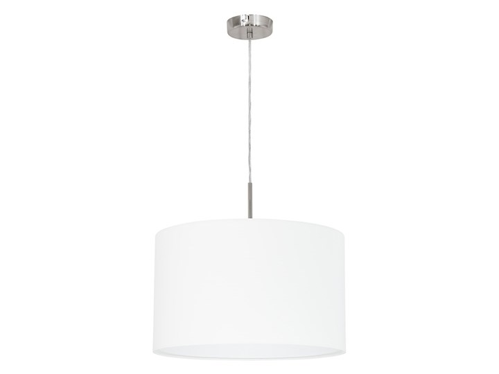 Eglo 31571 - Żyrandol na lince PASTERI 1xE27/60W/230V Lampa z abażurem Tkanina Metal Styl Nowoczesny
