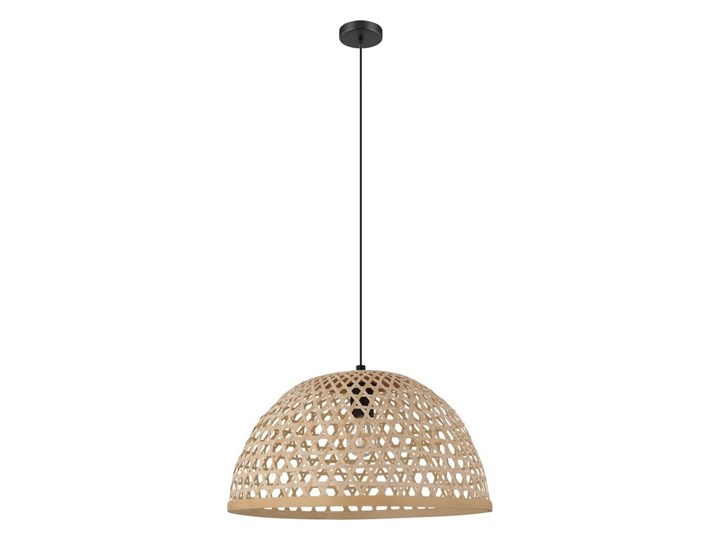 Eglo 43254 - Żyrandol na lince CLAVERDON 1xE27/40W/230V śr. 490mm Drewno Metal Kolor Beżowy