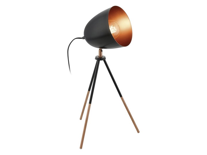 Eglo 49385 - Lampy stołowe CHESTER 1xE27/60W/230V Lampa trójnóg Styl Vintage Wysokość 44 cm Kolor Czarny