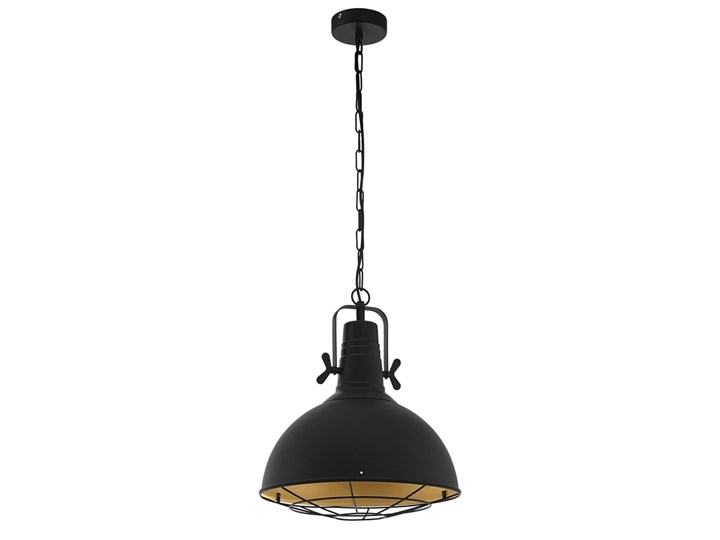 Eglo 49742 - Żyrandol na łańcuchu CANNINGTON 1xE27/60W/230V Metal Ilość źródeł światła 1 źródło Kolor Czarny